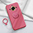 Ultra-thin Silicone Gel Soft Case Cover with Magnetic Finger Ring Stand S02 for Realme 11 Pro 5G