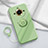 Ultra-thin Silicone Gel Soft Case Cover with Magnetic Finger Ring Stand S02 for Realme 11 Pro 5G