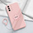 Ultra-thin Silicone Gel Soft Case Cover with Magnetic Finger Ring Stand S02 for Realme GT Master 5G