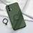 Ultra-thin Silicone Gel Soft Case Cover with Magnetic Finger Ring Stand S02 for Realme GT Master 5G Midnight Green