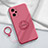 Ultra-thin Silicone Gel Soft Case Cover with Magnetic Finger Ring Stand S02 for Realme GT Neo 3T 5G