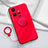 Ultra-thin Silicone Gel Soft Case Cover with Magnetic Finger Ring Stand S02 for Vivo iQOO 11 5G