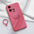 Ultra-thin Silicone Gel Soft Case Cover with Magnetic Finger Ring Stand S02 for Vivo iQOO 11 Pro 5G