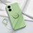 Ultra-thin Silicone Gel Soft Case Cover with Magnetic Finger Ring Stand S02 for Vivo iQOO Z7 5G