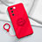 Ultra-thin Silicone Gel Soft Case Cover with Magnetic Finger Ring Stand S02 for Vivo V27 5G