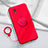 Ultra-thin Silicone Gel Soft Case Cover with Magnetic Finger Ring Stand S02 for Vivo Y11 (2023)