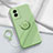 Ultra-thin Silicone Gel Soft Case Cover with Magnetic Finger Ring Stand S02 for Vivo Y72t