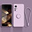 Ultra-thin Silicone Gel Soft Case Cover with Magnetic Finger Ring Stand S02 for Xiaomi Redmi Note 12S Clove Purple