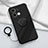 Ultra-thin Silicone Gel Soft Case Cover with Magnetic Finger Ring Stand S02 for Xiaomi Redmi Note 13 Pro 5G Black