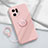 Ultra-thin Silicone Gel Soft Case Cover with Magnetic Finger Ring Stand S03 for Oppo Find X5 5G