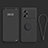 Ultra-thin Silicone Gel Soft Case Cover with Magnetic Finger Ring Stand S03 for Oppo K10 Pro 5G Black