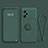 Ultra-thin Silicone Gel Soft Case Cover with Magnetic Finger Ring Stand S03 for Oppo K10 Pro 5G Midnight Green