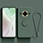 Ultra-thin Silicone Gel Soft Case Cover with Magnetic Finger Ring Stand S03 for Realme 11 Pro 5G Midnight Green