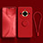 Ultra-thin Silicone Gel Soft Case Cover with Magnetic Finger Ring Stand S03 for Realme 11 Pro 5G Red