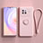 Ultra-thin Silicone Gel Soft Case Cover with Magnetic Finger Ring Stand S03 for Vivo X80 5G Pink