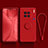 Ultra-thin Silicone Gel Soft Case Cover with Magnetic Finger Ring Stand S03 for Vivo X90 5G Red