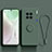 Ultra-thin Silicone Gel Soft Case Cover with Magnetic Finger Ring Stand S03 for Vivo X90 Pro+ Plus 5G Midnight Green