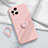 Ultra-thin Silicone Gel Soft Case Cover with Magnetic Finger Ring Stand S04 for Oppo Find X3 5G