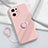 Ultra-thin Silicone Gel Soft Case Cover with Magnetic Finger Ring Stand S04 for Oppo Find X5 5G