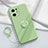 Ultra-thin Silicone Gel Soft Case Cover with Magnetic Finger Ring Stand S04 for Oppo Find X5 5G Matcha Green