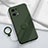 Ultra-thin Silicone Gel Soft Case Cover with Magnetic Finger Ring Stand S04 for Oppo Find X5 Pro 5G Midnight Green