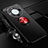 Ultra-thin Silicone Gel Soft Case Cover with Magnetic Finger Ring Stand SD1 for Huawei Mate 60 Pro+ Plus Red and Black