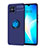 Ultra-thin Silicone Gel Soft Case Cover with Magnetic Finger Ring Stand SD1 for Huawei Nova 8 SE 4G Blue