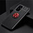 Ultra-thin Silicone Gel Soft Case Cover with Magnetic Finger Ring Stand SD1 for OnePlus 9 5G