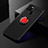 Ultra-thin Silicone Gel Soft Case Cover with Magnetic Finger Ring Stand SD1 for Realme 7i RMX2193