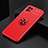 Ultra-thin Silicone Gel Soft Case Cover with Magnetic Finger Ring Stand SD1 for Realme 8i