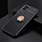 Ultra-thin Silicone Gel Soft Case Cover with Magnetic Finger Ring Stand SD1 for Realme 8i