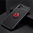 Ultra-thin Silicone Gel Soft Case Cover with Magnetic Finger Ring Stand SD1 for Realme 8i