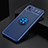 Ultra-thin Silicone Gel Soft Case Cover with Magnetic Finger Ring Stand SD1 for Realme C20A