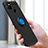 Ultra-thin Silicone Gel Soft Case Cover with Magnetic Finger Ring Stand SD1 for Realme C25S