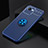 Ultra-thin Silicone Gel Soft Case Cover with Magnetic Finger Ring Stand SD1 for Realme C30s