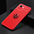 Ultra-thin Silicone Gel Soft Case Cover with Magnetic Finger Ring Stand SD1 for Realme C30s