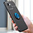 Ultra-thin Silicone Gel Soft Case Cover with Magnetic Finger Ring Stand SD1 for Realme C30s