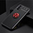 Ultra-thin Silicone Gel Soft Case Cover with Magnetic Finger Ring Stand SD1 for Realme GT 5G