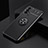 Ultra-thin Silicone Gel Soft Case Cover with Magnetic Finger Ring Stand SD1 for Realme GT 5G Black