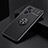 Ultra-thin Silicone Gel Soft Case Cover with Magnetic Finger Ring Stand SD1 for Realme GT Neo 3T 5G Black