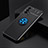 Ultra-thin Silicone Gel Soft Case Cover with Magnetic Finger Ring Stand SD1 for Realme GT Neo 5G Blue and Black