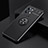 Ultra-thin Silicone Gel Soft Case Cover with Magnetic Finger Ring Stand SD1 for Realme GT2 Pro 5G Black