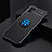 Ultra-thin Silicone Gel Soft Case Cover with Magnetic Finger Ring Stand SD1 for Realme Narzo 50 4G Blue and Black