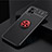 Ultra-thin Silicone Gel Soft Case Cover with Magnetic Finger Ring Stand SD1 for Realme V11 5G