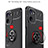 Ultra-thin Silicone Gel Soft Case Cover with Magnetic Finger Ring Stand SD1 for Realme V20 5G