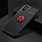 Ultra-thin Silicone Gel Soft Case Cover with Magnetic Finger Ring Stand SD1 for Realme V20 5G