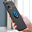 Ultra-thin Silicone Gel Soft Case Cover with Magnetic Finger Ring Stand SD1 for Realme V20 5G