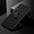 Ultra-thin Silicone Gel Soft Case Cover with Magnetic Finger Ring Stand SD1 for Vivo iQOO U1 Black