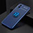 Ultra-thin Silicone Gel Soft Case Cover with Magnetic Finger Ring Stand SD1 for Vivo T1x 5G