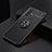 Ultra-thin Silicone Gel Soft Case Cover with Magnetic Finger Ring Stand SD1 for Vivo V23 5G